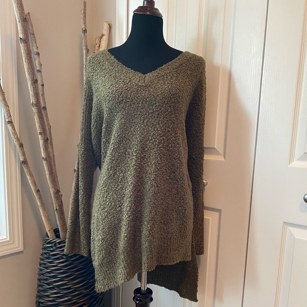Green Oversized Sweater